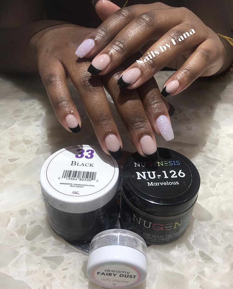 DP - Black 33, NU-126 Marvelous, Dreamy Fairy Dust - French with Accent Glitter